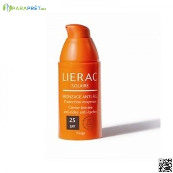 LIERAC BRONZAGE CREME ANTI-RIDES ANTI-TACHES IP 15 - LIERAC