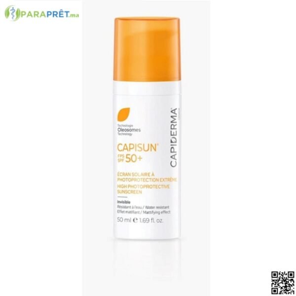 CAPIDERMA ECRAN CREME CAPISUN INVISIBLE 50+50ML - CAPIDERMA