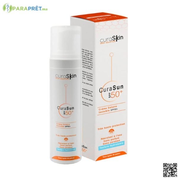 CURASKIN CREME SOLAIRE INVISIBLE SPF50+ - CURASKIN