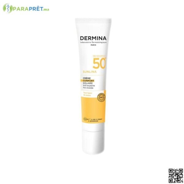 DERMINA SUNLINA CREME CONFORT SPF50 40ML - DERMINA