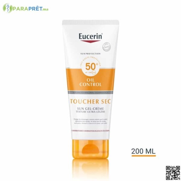 EUCERIN ECRAN GEL CREME T.SEC CORPS SPF50+ 200ML - EUCERIN