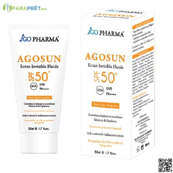 AGOSUN ECRAN INVISIBLE SPF50+ 50ML - DEPILIA