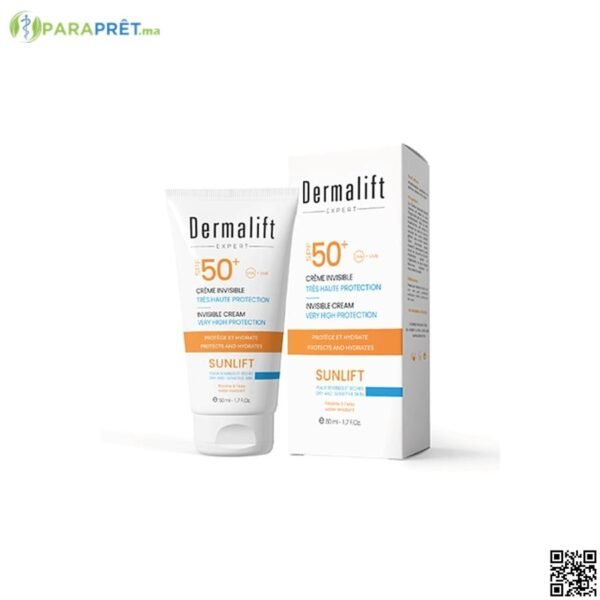 DERMALIFT ECRAN SUNLIFT CREME INVISIBLE 50+ 50ML - DERMALIFT