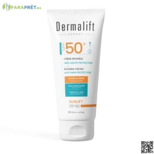 DERMALIFT ECRAN SUNLIFT CREME INVISIBLE V&C 50+ 125M - DERMALIFT