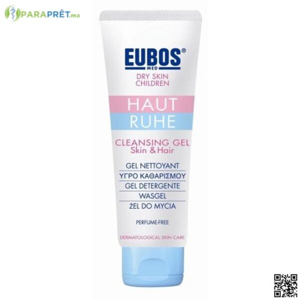 EUBOS HAUT RUHE GEL NETTOYANT BEBE 125ML - EUBOSS